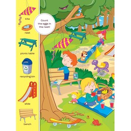Search and Find Sticker Books for Kids Ages 3-5: Outdoor Play - Boost Learning with Hidden Pictures & 50+ Stickers!