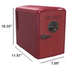 Frigidaire 9 can/6l mini personal fridge cooler Crocodile finish door-W: