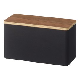 Yamazaki 4807 Sanitary Storage Case, Brown, Approx. W 10.2 x D 4.3 x H 5.5 inches (26 x 11 x 14 cm), Clean Around the Toilet, Small Storage, Multi Case
