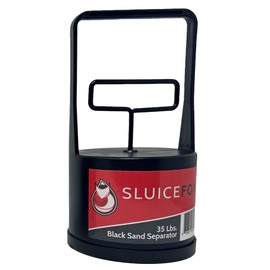 Sluice Fox Magnetic Pickup Tool; Black Sand Gold Separator; Hand held Gold Prospecting Tool; Essential Tool for Gold panning kit; Separating Gold from Pay Dirt - Choose Your Size! 35 lb Black