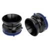 1 Pair NAB Hub Adapters Polished Aluminum Alloy Universal Loading