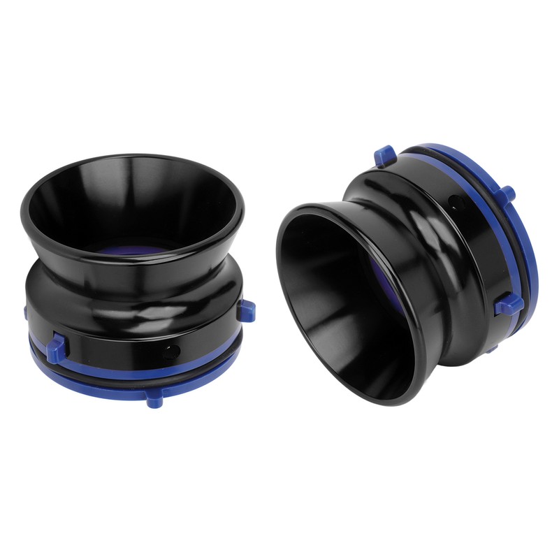 1 Pair NAB Hub Adapters Polished Aluminum Alloy Universal Loading