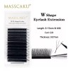 Masscaku Paquete De Extensiones De Pestañas Masscaku 3d Clover Fan