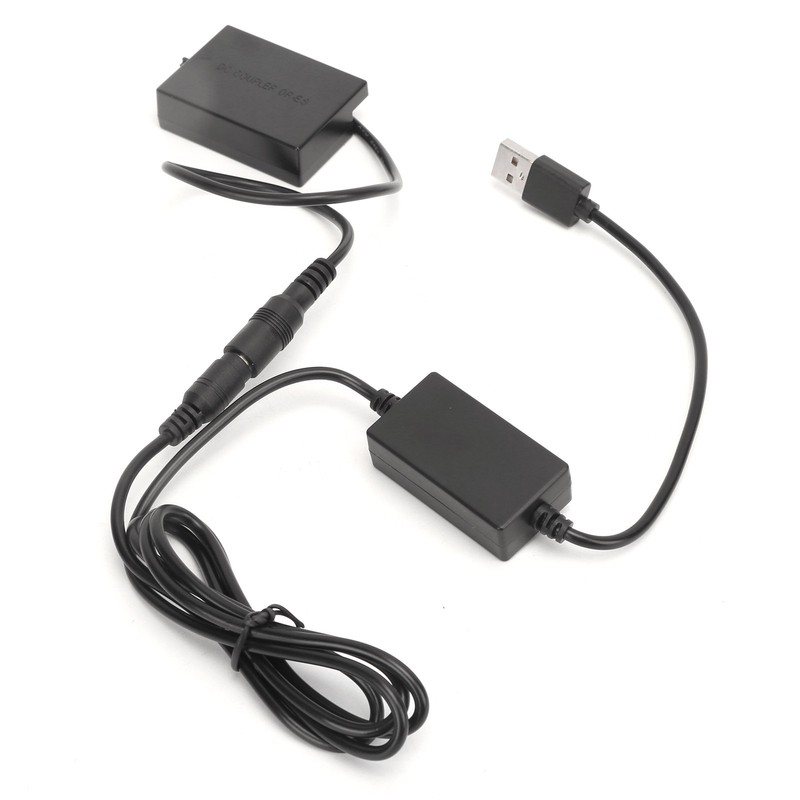 LPE8 Dummy Battery DC Coupler Power Adapter with USB Drive