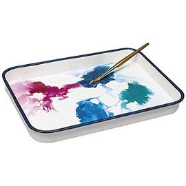 Jack Richeson 400238 Butcher Tray Palette, 13" x 17" Size, Porcelain on Steel, 1.2" Height, 13.7" Width, 17.4" Length, White