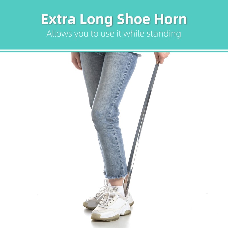 31.5" Long Shoe Horn, Shoe Horn Long Handle for Seniors,