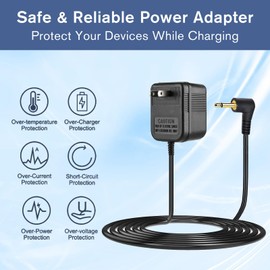 6V Power Adapter Compatible with Mr. Heater Big Buddy Heater MH18B F274800 F276127 F274830 F274865,6V DC for Power Cord Big Buddy Accessories, 6.5 FT Long, for HVAC Building Supplies Heaters.