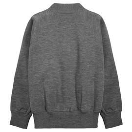 ZECO School Sweatshirt Cardigan Mid-Grey