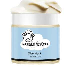 Magnesium Lotion for Kids,Magnesium Cream for Sleep,Baby Bedtime Lotion,100% Natural Organic Kids' Body Cream Promotes Deep Sleep | Hypoallergenic & Vegan