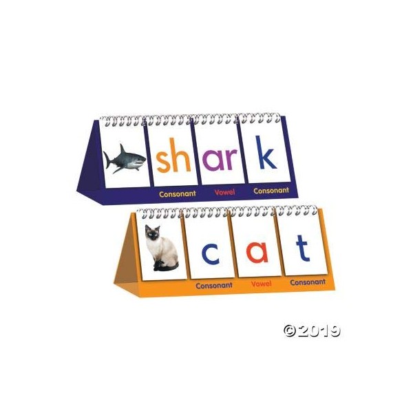 Digraph Spelling Flip Book - 1 Set Includes Simple Consonants and Short Vowels - Educational and Learning Activities for Kids