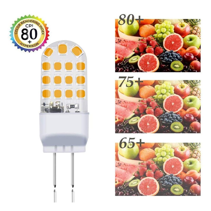 Lxcom Lighting 4W G6.35 LED Light Bulbs(5 Pack)- 110V Warm