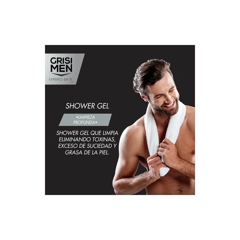Jabón Líquido Corporal Grisi Men Carbón Activado 450ml