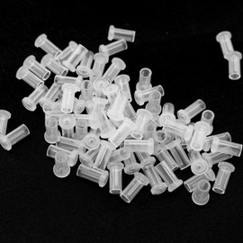 Lind Kitchen 100PCS Clear Fiber Optic Dust Caps Fiber Optic T-Shaped Dust Cap for Devices, Cables and End Faces FC SC LC UPC