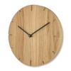 Natuhr Wall Clock Oiled Oak Wood Solid 20 cm Mini