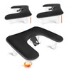 JODSONE U-Shaped Black Arm Rest for Nails Tech with Rotating