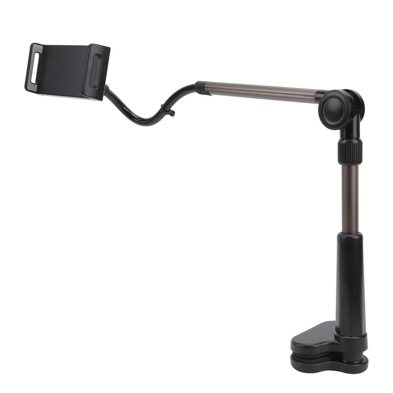 Tablet Clamp Holder Desk Mount Stable Flexible 360 Degree Rotation