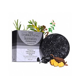 Duoffanny Shampoo Bar Conditioner for Hair Growth Cleanse Moisturize Nourish Strengthen Handcrafted Soap Safe Hair Care For Men & Women All Hair Types Plastic-Free 60g (Charcoal)