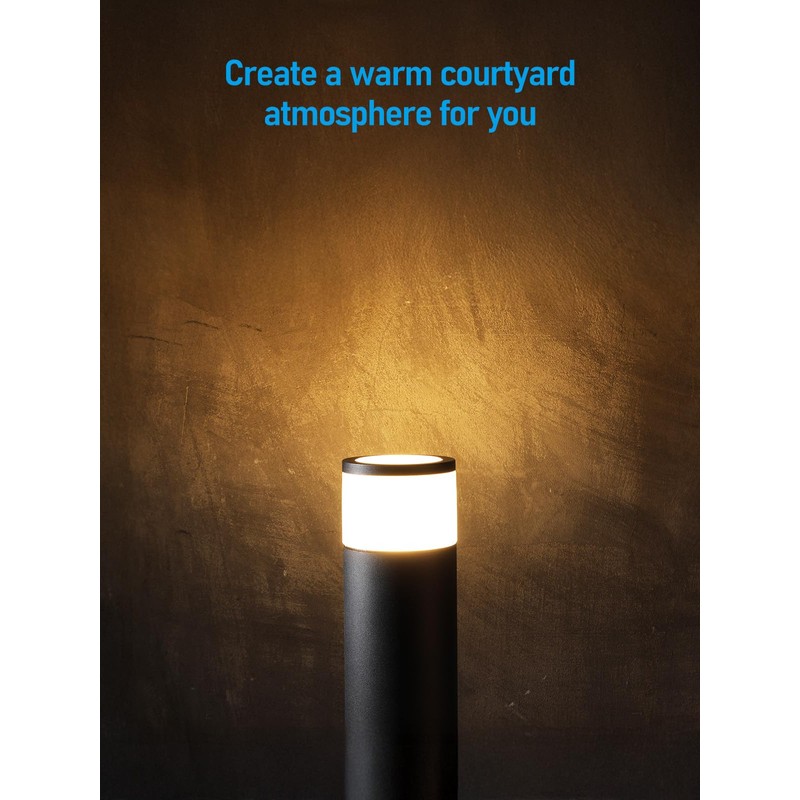 LEONLITE Low Voltage Path Lighting, 5W LED Landscape Bollard Pathway