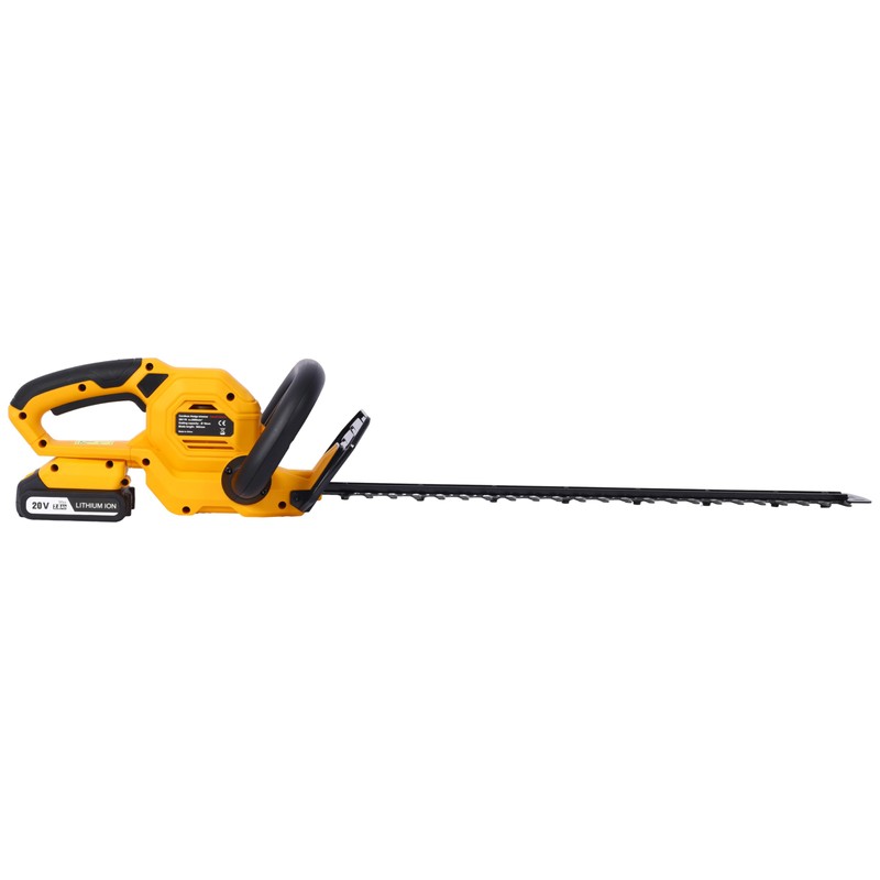 Powerful 20V Cordless Hedge Trimmer with 22-Inch Dual-Action Blades