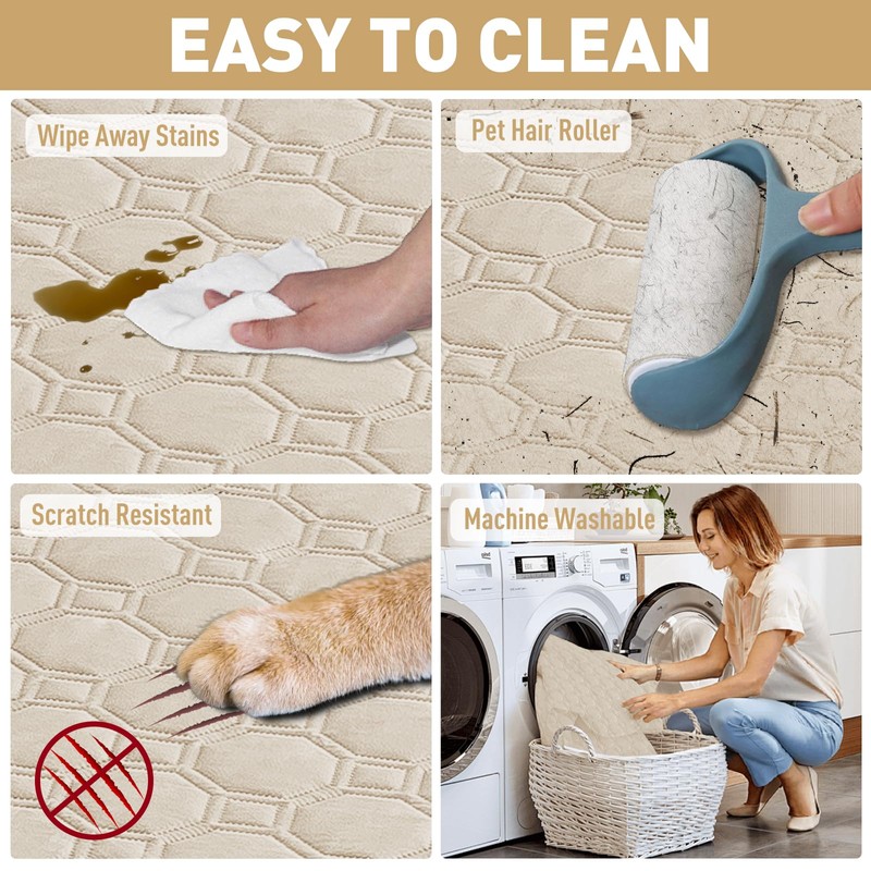 ZNSAYOTX Ultimate Cozy Blankets (68"x82") 100% Waterproof Bed Mat Blanket