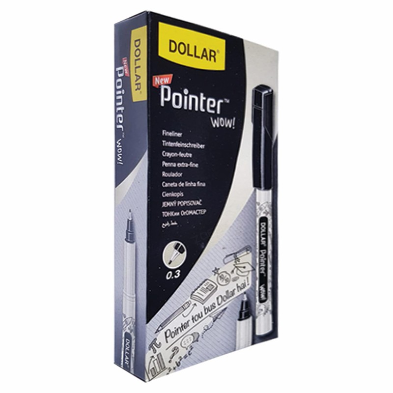 Fineliner Pens, BLACK, Ultra Fine Felt Point (0.3mm), Pack of