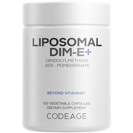 Codeage Suplemento Liposomal Dim Suministro De 4 Meses De Vitaminas Dim Y Sgs, Granada, Brcoli, Ismeros De Vitamina E, Tocoferoles Alfa, Beta, Gamma  