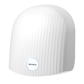 Bertreno Commercial Hand Dryer Bathroom 110V Compact Electric Hand Dryers for Bathrooms Commercial High Speed Plug in Hand Dryers Home LED Work Light and Low Noise White