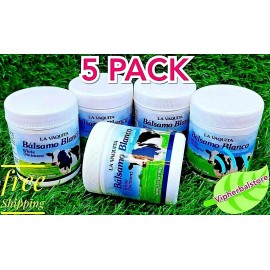Plantimex 5 Packs BALSAM WHITE Ointment 3.52 oz ea BALSAMO BLANCO La Vaquita Free Shipping