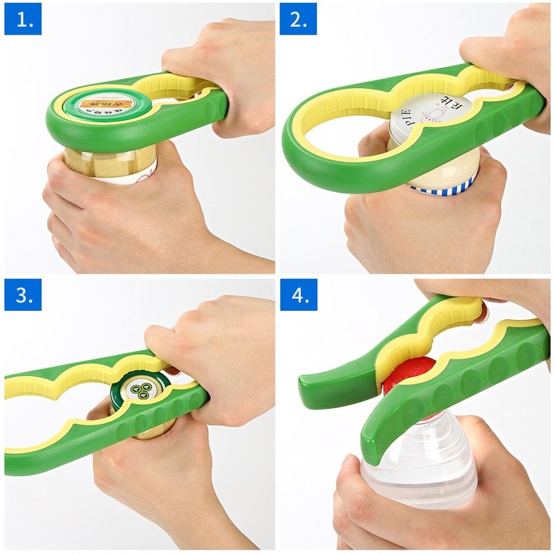 Jar Opener and Bottle Opener for Weak Hands Arthritis Elderly