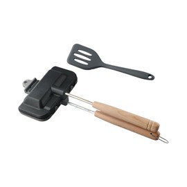 Vctitil Double-Sided Sandwich Baking Tray Outdoor Gas Frying Pan Toast Bread Mould Non Coated Non Stick Detachable Breakfast Pot With Silicone Spatula