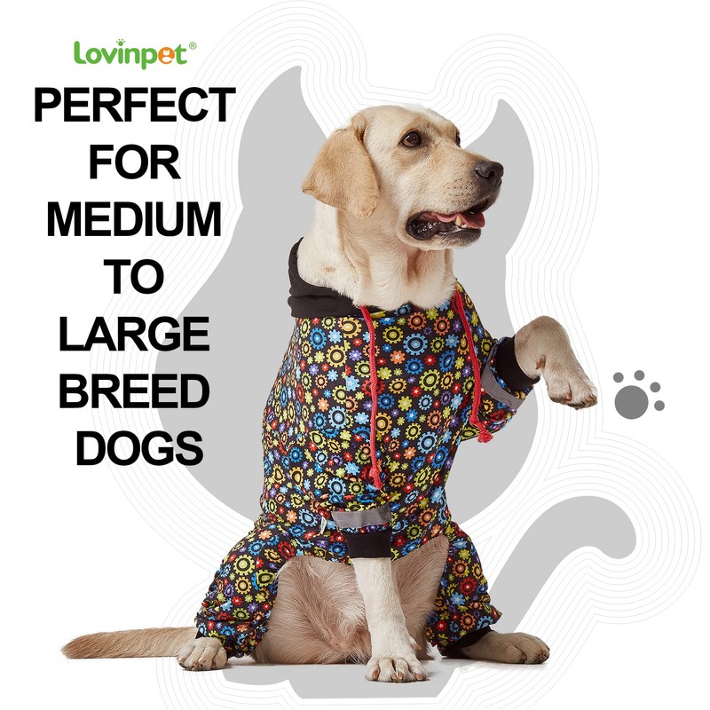 LovinPet Large Big Dog Onesies, Wound Care/Post Surgery Dog Shirt,