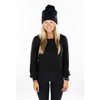 Funky Junque Adult Sequin Pom Beanie - Chunky Sequin -