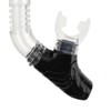 Full Dry Breathing Tube with Comfortable Silicone Mouthpiece and Single