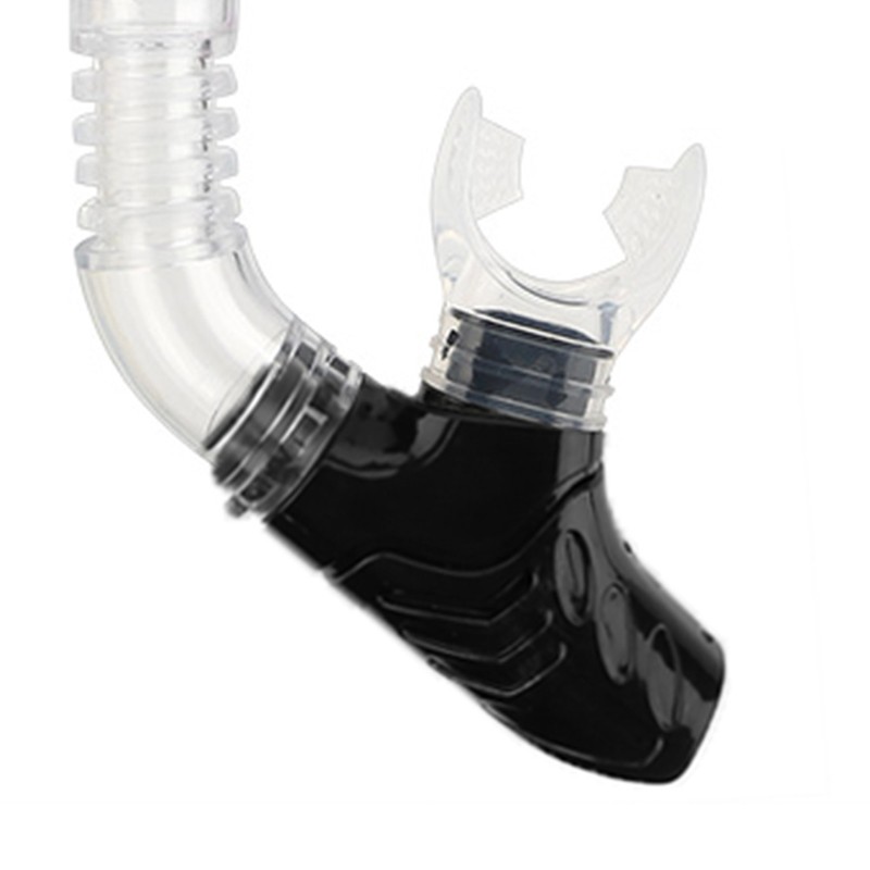 Full Dry Breathing Tube with Comfortable Silicone Mouthpiece and Single