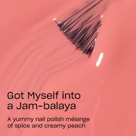 OPI Nail Lacquer Got Myself into a Jam-balaya | Opaque Soft Orange Crème Chip Resistant Nail Polish | Fast Drying, Streak Free