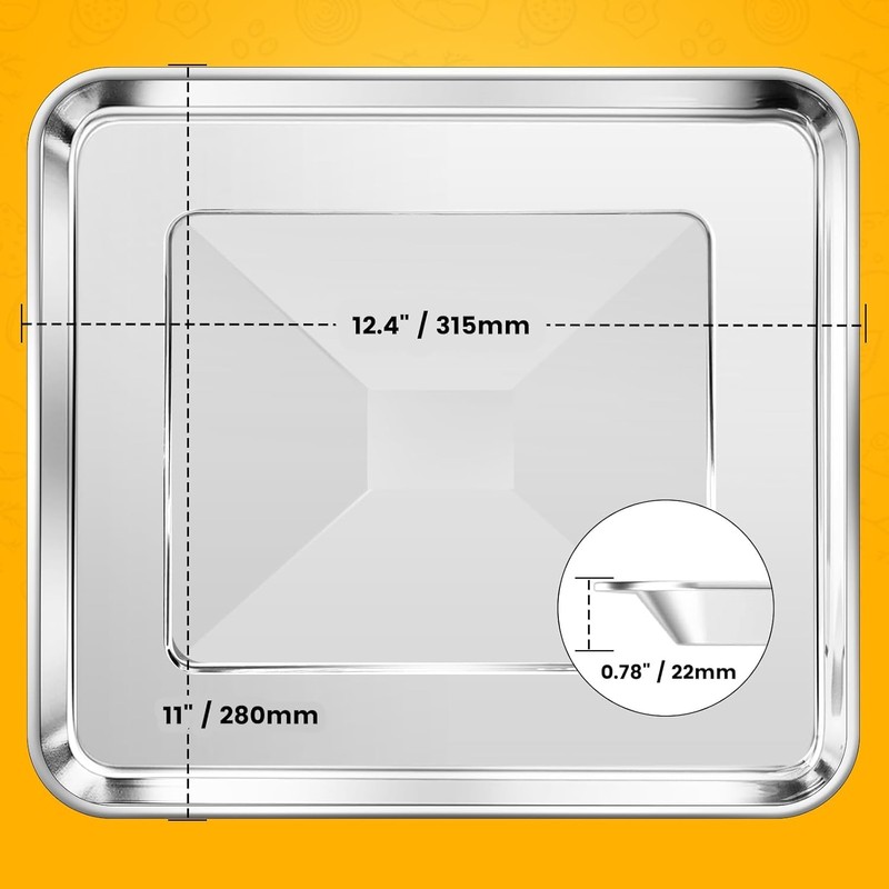 Air Fryer Tray Replacement for Cuisinart TOA-60 TOA-65 TOA-70 Toaster