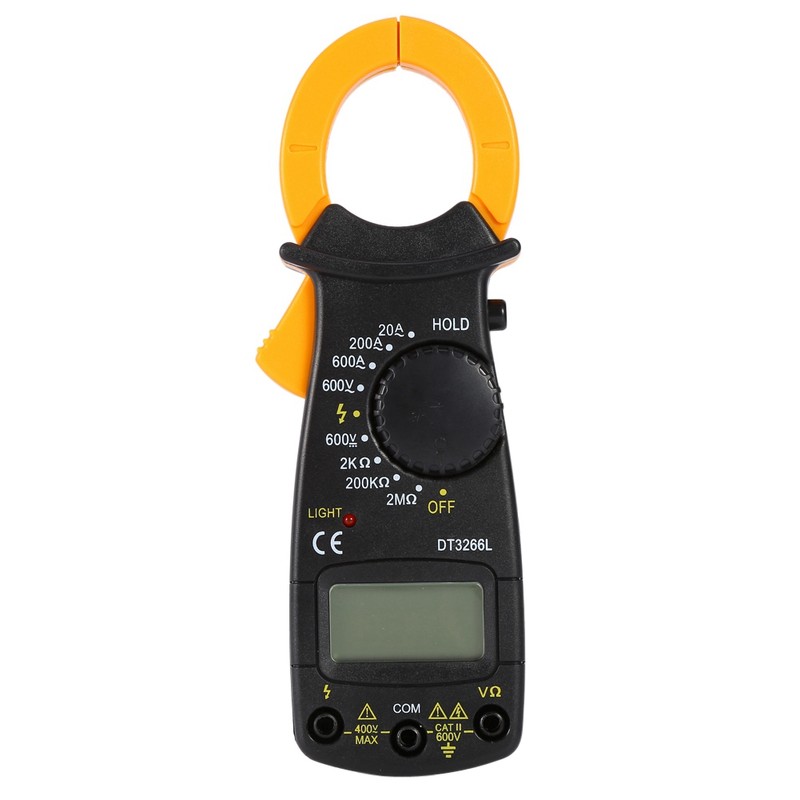 DT-3266L Digital Amper Clamp Meter Multimeter Current Clamp Pincers Voltmeter