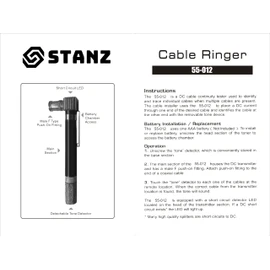 Stanz (TM) Pocket Toner, Cable Toner, coaxial Toner, Tracker, Finder, RG6, RG59, CATV