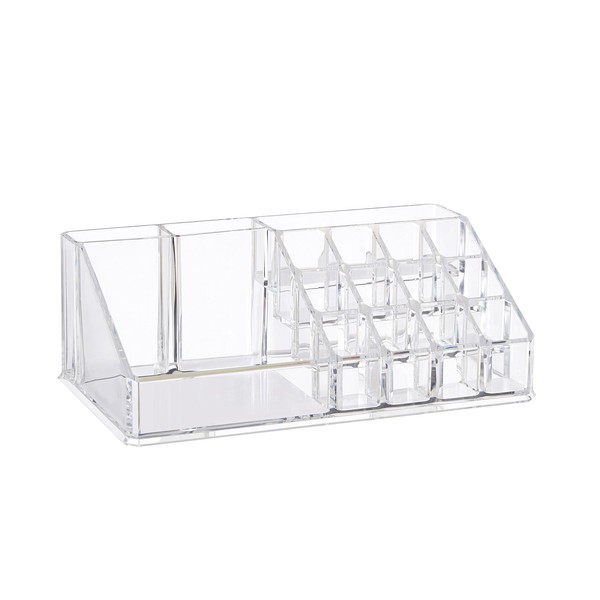 Premier Housewares 16 Compartment Cosmetics Organiser, Polystyrene, 13 x 22