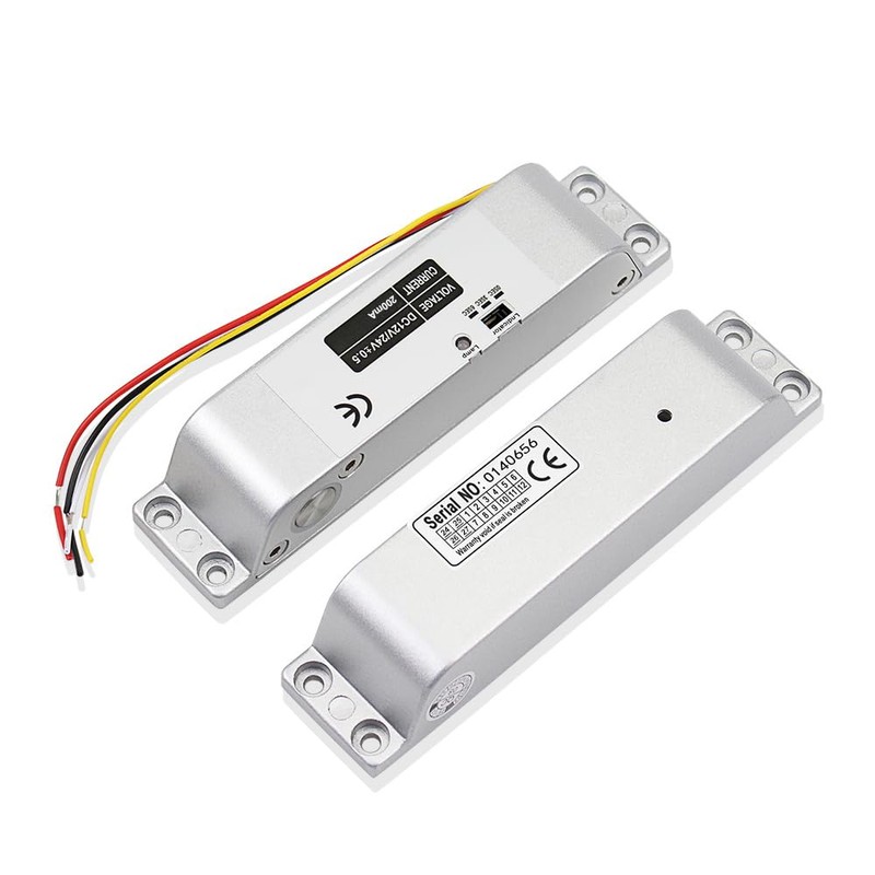 ReaIOKbii Electric Drop Bolt Lock, DC 12V, Fail Safe NC