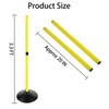 ASENVER Soccer Agility Poles Set Detachable Sports Trainning Speed Pole