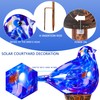 Solar Bird Garden Stake Lights - Hand Blown Glass Decorative