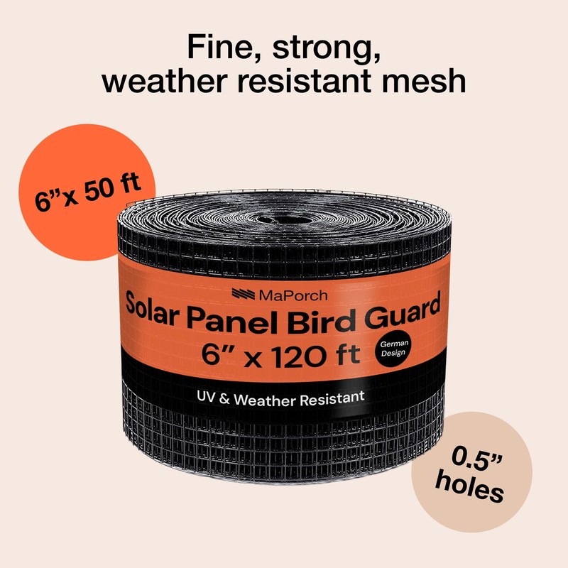 MaPorch Solar Panel Squirrel Netting Metal PVC Coated Galvanized Steel