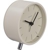 Hama Flores 222229 Radio-Controlled Alarm Clock Analogue Beige Grey without