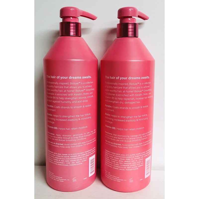 Bio Luxe ~ Mega Smooth Keratin Complex Shampoo & Conditioner