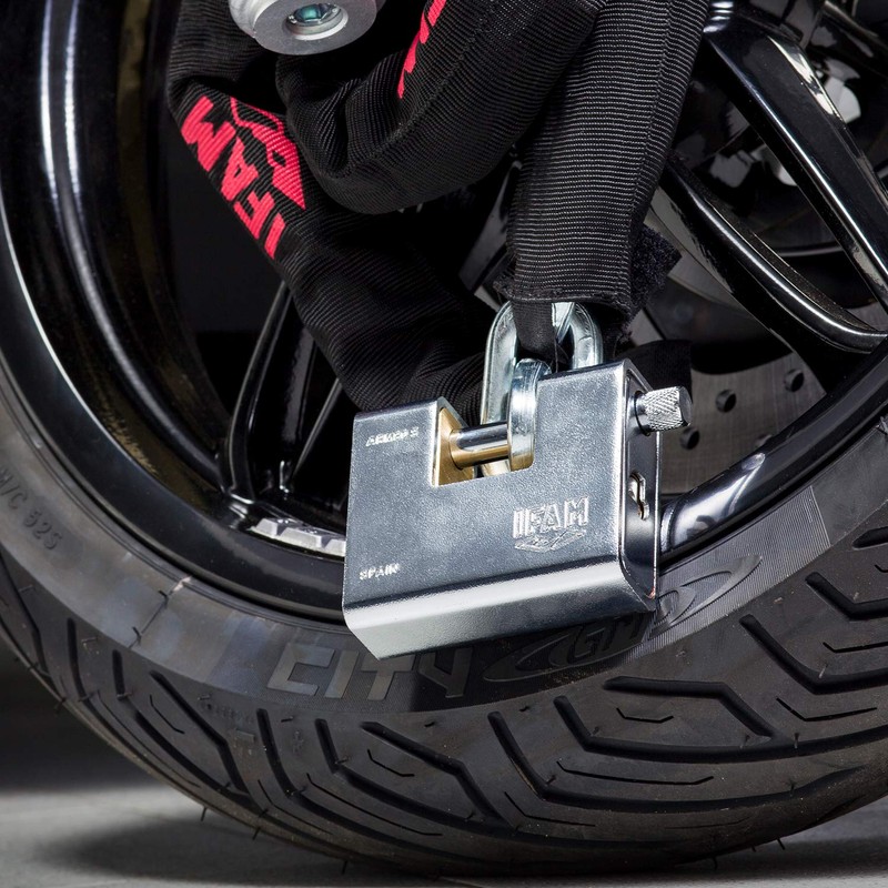 IFAM Safety padlock armoured series, steel sheath, U-shape, high degree