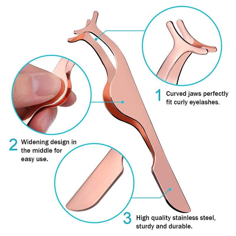 Eyelash Applicator Tool Stainless Steel,Eyelashes Clip for Loading and Unloading