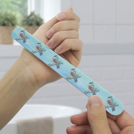 Tufted Titmouse Watercolor Northeastern Bird Double-Sided Nail File Emery Board Set 4 Pack