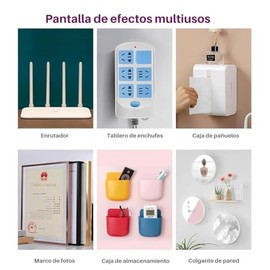 Paquete 20 Juegos Ganchos Adhesivos Doble Cara Para Pared Ganchos Autoadhesivos Pared de Cocina Organizacion Oficina Escritorio Alta Calidad (20 PARES)
