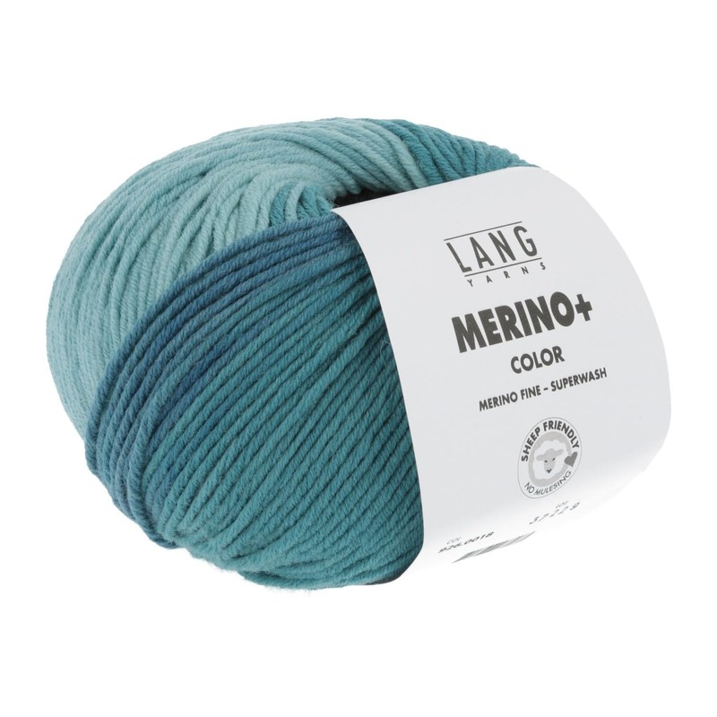 Lang Yarns Merino + Color 0018/100g | Dk Yarn/Wool